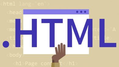إنشاء ملف HTML