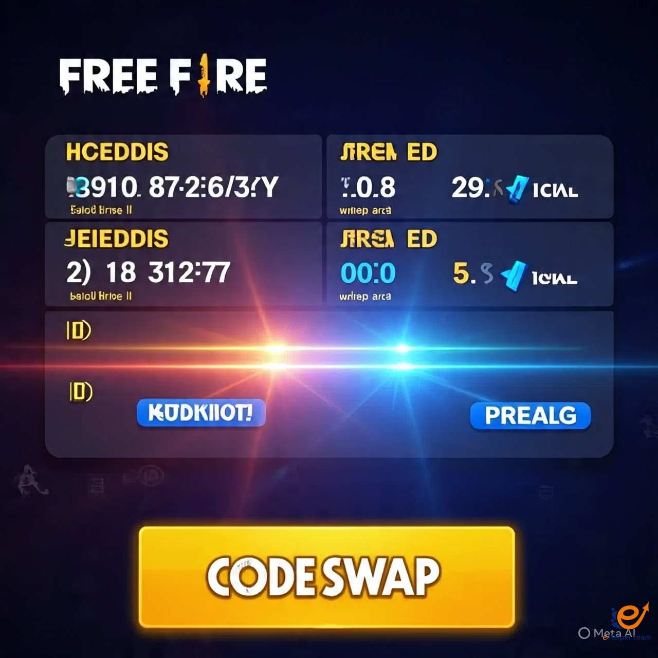استبدال أكواد فري فاير
